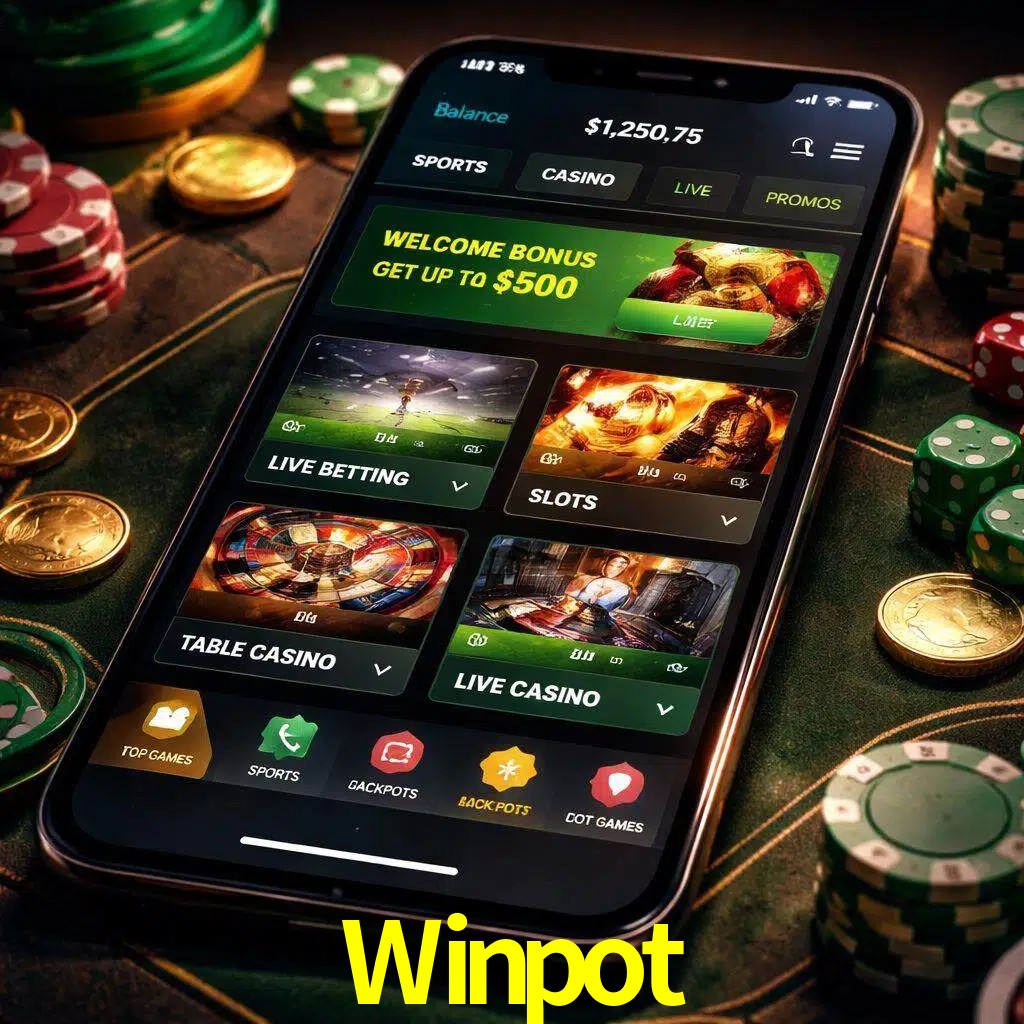 Diseño de juegos móviles Winpot para usuarios en México